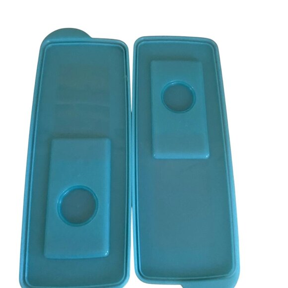 Tupperware Fresh n Pure Blue Ice Cube Tray Seal  Flexible Silicone Bottom - Picture 4 of 6
